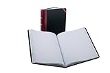 IMAGE OF Boorum & Pease 21 Series Columnar Book, Quad Ruled, 300 Page, Black/Red (21-300-Q)