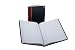 Boorum & Pease 21 Series Columnar Book, Quad Ruled, 300 Page, Black/Red (21-300-Q)