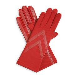 Isotoner Womens Spandex Gloves - Knit Lined, Red