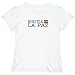 T-Shirt Woman White Elegant Flag 