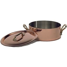 Mauviel Cuprinox 20cm Copper Oval Casserole
