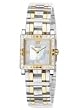 Women's 20 Diamond Square Elektra Two-Tone Stainless Steel Eco-Drive Citizen Watch with Mother of Pearl Dial