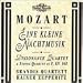 Search : Mozart: Eine kleine Nachtmusik; Dissonance Quartet; String Quartet in F