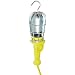 Woodhead 106USA163 Super-Safeway Handlamp, Industrial Duty, Incandescent Bulb, 100W Max Lamp Wattage, Side Outlet, Switch, Screw Release Guard, 16/3 SOOW Cord Type, 25ft Cord Length