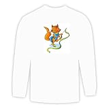 Long Sleeve T shirt with sport, gymnastics, ribbon, cat, fox, holding Long Sleeve T-shirt with sport, gymnastics, ribbon, cat, fox, holding