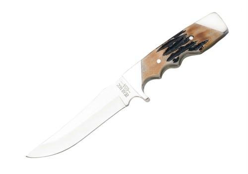 INDIA STAG FINGERGROOVE SKINNER W SHEATH [Misc.] [Misc.] [Misc.] [Misc.] [Misc.] On Sale