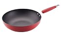KitchenAid Gourmet Essentials Hard Base Nonstick 12-Inch, 4-1/2-Quart Open Stir Fry Pan