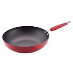 KitchenAid Gourmet Essentials Hard Base Nonstick 12-Inch, 4-1/2-Quart Open Stir Fry Pan