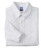 NEW Port & Company - Long Sleeve Value Oxford White-M