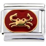 RED Zodiac Sign CANCER Italian Charm