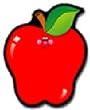 COLORFUL CUT-OUTS APPLES 36/PK