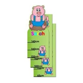 Personalised Childrens Pig Height Chart