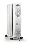 Tristar KA-5110 AElradiator 9 Rippen mit Thermostat Wei&szlig; lakiertes Metall