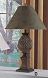 NEW SET OF TWO PINEAPPLE SHAPED TABLE LAMP