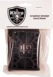 Khiro Hard Wedge / Angle Black Skateboard Risers Set - 1/4 - 1/2