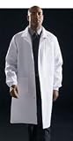 [Itm] White, Medium [Acsry To]: Knit Cuff Knee Length Lab Coat - White, Medium