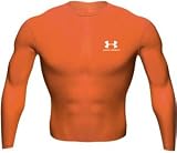 Under Armour 0032 Heat Gear Long Sleeve Shirt - Dark Orange