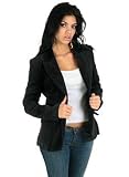 Woven Corduroy Women's Blazer w/ Fitted Shape