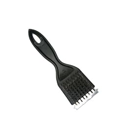 Charcoal Companion 8-Inch Wire Grill Brush with Black Plastic Handle by 