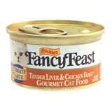 Friskies Fancy Feast Tender Liver & Chicken Feast Gourmet Cat Food- net wt. 3 oz., case of 24