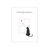 Luxepets In Loving Memory Cat Sympathy Cards, 4-Pack