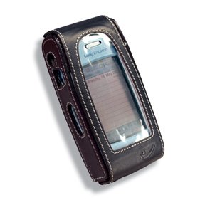 Covertec Leather Case for Sony Ericsson P800 - Black