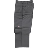 Dickies Men's Double Knee Work Pant with Multi Use Side Pocket, Charcoal, 42x32