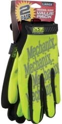 MECSMG55011 Mechanix Wear Hi-Viz Yellow Safety Original Glove With Free Covert FastFit, Size XL