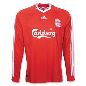 Buy Liverpool 08 09 Home LS Soccer Jersey by adidas