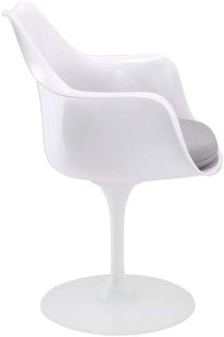 Gray Eero Saarinen Tulip Inspired Dining Armchair FMP25857