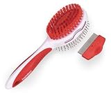 Pin Bristle Brush & Flea Comb bamboo 810121