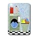 Florene Décor II - Red Blue Green Laundry Room - Light Switch Covers - single toggle switch