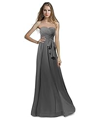 Chiffon Lace-Up Evening Dress/Bridesmaid Dress/Prom Dress/Party Dress 