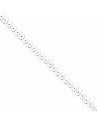 Genuine .925 Sterling Silver 6.10Mm Beaded Box Chain 27.5 Grams.100% Satisfaction Guaranteed.