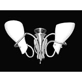 Casablanca Fans KG102-73 3-Light Center Stem Incandescent Fixture w/Side Glass Oil-Rubbed Bronze
