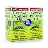 American Health - Royal Brittany Evening Primrose Oil 500mg BOGO 200+200 SoftGels