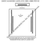 BMW 3 Series E36 Addon Dash Trim Kit 92-99 - 7 pieces - Simulated Silver Carbon Fiber