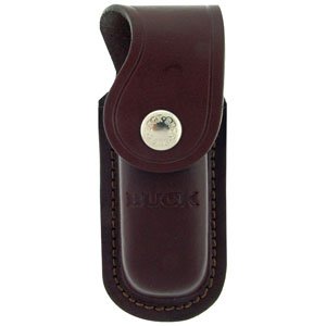 Buck Knives Burgundy Leather Sheath Only for Alpha Folder, Wood by Buck Knives