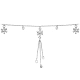Clear Precious Gem Flower Belly Chain