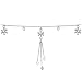 Clear Precious Gem Flower Belly Chain