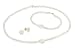 Jewelry : Children's Set of Cultured Pearl and 14K Gold Earrings, Necklace and Bracelet