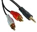 Audio Cable - 3.5mm Stereo Jack Male to 2 x Phono Male, Premium, 20m
