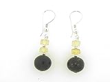 Sterling Silver Multi Amber Earrings