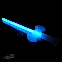 3 Knicklichter Schwerter BLAU. OHNE krebserregende Weichmacher (Phthalate)! Neueste Generation!