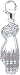 14k Gold Diamond Praying Hands Charm (1/10 cttw)