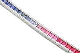 14KT White Gold 7.00ct Multi-Sapphire Bracelet