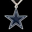 Dallas Cowboys Logo Pendant Necklace - NFL Football Fan Shop Sports Team Merchandise