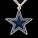 Dallas Cowboys Logo Pendant Necklace - NFL Football Fan Shop Sports Team Merchandise