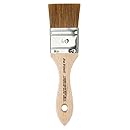 da Vinci Oil &amp; Acrylic Series 560 Paint and Varnish Brush, Flat Mottler Light Ox Hair Sabeline with Plainwood Handle, Size 40