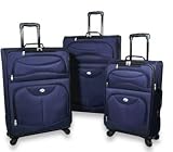 American Tourister Luggage AT Pop 3 Piece Spinner Set (Navy)